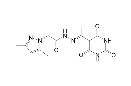 (3,5-Dimethylpyrazol-1-yl)acetic acid, [1-(2,4,6-trioxo-hexahydropyrimidin-5-yl)ethylidene]hydrazide
