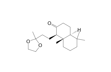 2(1H)-Naphthalenone, octahydro-5,5,8a-trimethyl-1-[2-(2-methyl-1,3-dioxolan-2-yl)ethyl]-, [1R-(1.alpha.,4a.beta.,8a.alpha.)]-