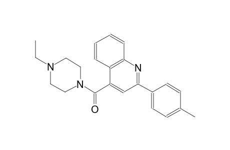 4-[(4-ethyl-1-piperazinyl)carbonyl]-2-(4-methylphenyl)quinoline