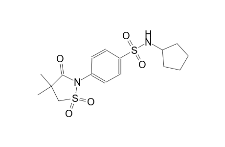 benzenesulfonamide, N-cyclopentyl-4-(4,4-dimethyl-1,1-dioxido-3-oxo-2-isothiazolidinyl)-