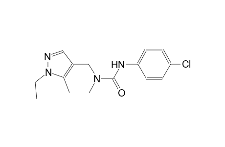 N'-(4-chlorophenyl)-N-[(1-ethyl-5-methyl-1H-pyrazol-4-yl)methyl]-N-methylurea