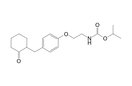 isopropyl N-[2-[4-[(2-oxocyclohexyl)methyl]phenoxy]ethyl]carbamate