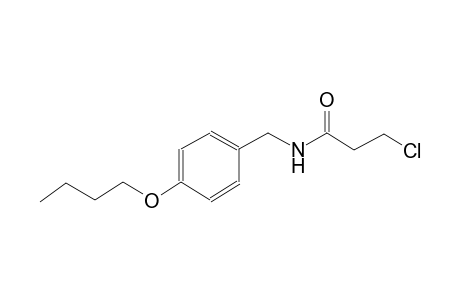 N-(4-butoxybenzyl)-3-chloropropanamide