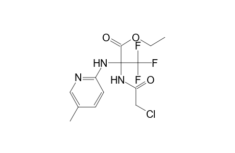 Ethyl 2-(2-chloroacetamido)-3,3,3-trifluoro-2-(5-methyl-2-pyridyl)propionate