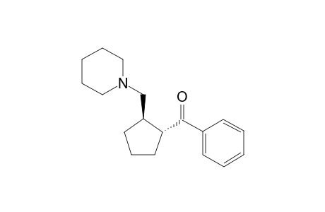 Trans-phenyl 2-(1-piperidinylmethyl)cyclopentyl ketone