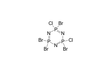 1,3,5,2,4,6-Triazatriphosphorine, 2,2,4,6-tetrabromo-4,6-dichloro-2,2,4,4,6,6-hexahydro-