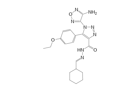 1-(4-amino-1,2,5-oxadiazol-3-yl)-N'-[(E)-cyclohexylmethylidene]-5-(4-ethoxyphenyl)-1H-1,2,3-triazole-4-carbohydrazide