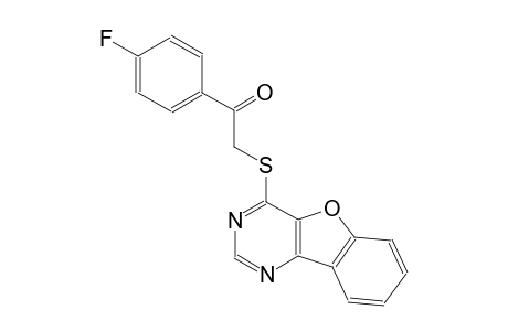 2-([1]benzofuro[3,2-d]pyrimidin-4-ylsulfanyl)-1-(4-fluorophenyl)ethanone
