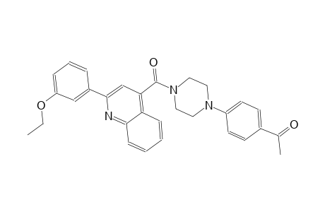 1-[4-(4-{[2-(3-ethoxyphenyl)-4-quinolinyl]carbonyl}-1-piperazinyl)phenyl]ethanone