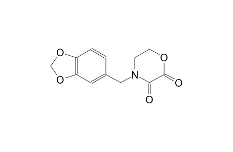 2,3-morpholinedione, 4-(1,3-benzodioxol-5-ylmethyl)-