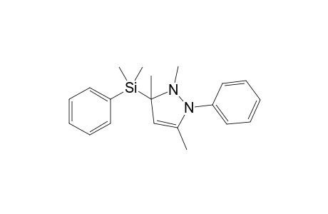 5-(Dimethylphenylsilyl)-1,3,5-trimethyl-2-phenyl-3-pyrazoline