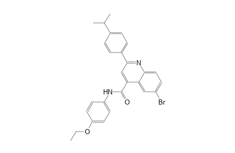 6-bromo-N-(4-ethoxyphenyl)-2-(4-isopropylphenyl)-4-quinolinecarboxamide