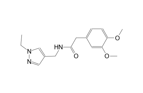 2-(3,4-dimethoxyphenyl)-N-[(1-ethyl-1H-pyrazol-4-yl)methyl]acetamide