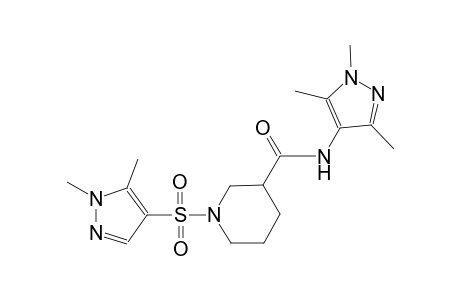 1-[(1,5-dimethyl-1H-pyrazol-4-yl)sulfonyl]-N-(1,3,5-trimethyl-1H-pyrazol-4-yl)-3-piperidinecarboxamide
