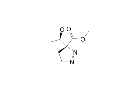 ANTI-3-CARBOMETHOXY-3-(1'-HYDROXYETHYL)-1-PYRAZOLINE;MINOR_STEREOMER