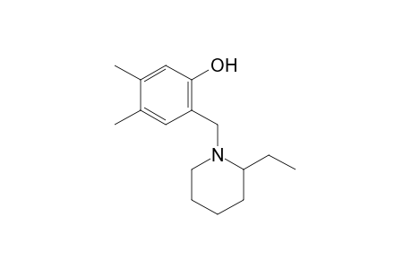 4,5-DIMETHYL-2-[(2-ETHYLPIPERIDINO)METHYL]PHENOL