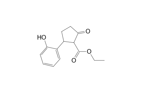 Cyclopentanecarboxylic acid, 2-(2-hydroxyphenyl)-5-oxo-, ethyl ester