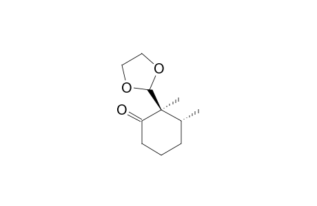 (2R,3R)-2-(1,3-Dioxalan-2-yl)-2,3-dimethyl-5yclohexanone