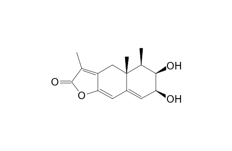 (4aR,5R,6R,7S)-3,4a,5-trimethyl-6,7-bis(oxidanyl)-4,5,6,7-tetrahydrobenzo[f][1]benzofuran-2-one