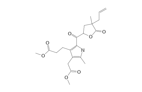 2-(4-ALLYL-4-METHYL-5-OXOTETRAHYDROFURAN-2-YL)-FORMYL-3-(2-METHOXYCARBONYLETHYL)-4-METHOXYCARBONYLMETHYL-5-METHYLPYRROLE