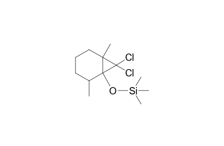 7,7-Dichloro-2,6-dimethyl-1-trimethylsilyloxybicyclo[4.1.0]heptane