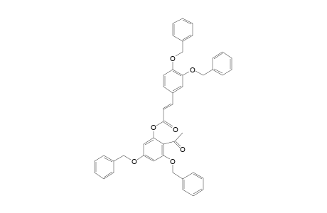 (2-acetyl-3,5-dibenzyloxy-phenyl) (E)-3-(3,4-dibenzyloxyphenyl)prop-2-enoate