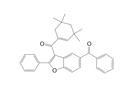2-Phenyl-3-(3,3,5,5-tetramethylcyclohex-1-enecarbonyl)-5-benzoylbenzo[b]furan