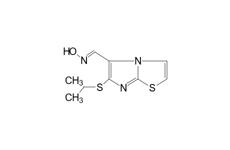 6-(ISOPROPYLTHIO)IMIDAZO[2,1-b]THIAZOLE-5-CARBOXALDEHYDE, OXIME