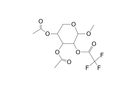 Methyl 3,4-di-O-acetyl-2-O-(trifluoroacetyl)pentopyranoside