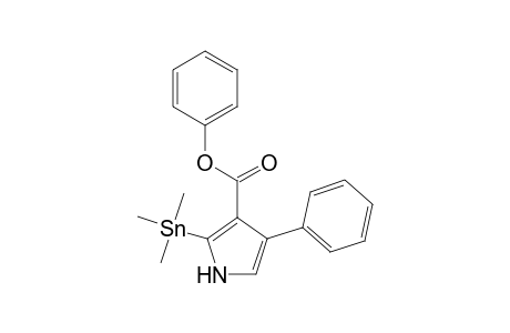 4-Phenyl-2-trimethylstannyl-1H-pyrrole-3-carboxylic acid phenyl ester