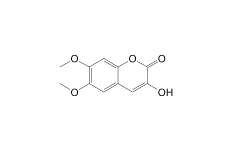 3-hydroxy-6,7-dimethoxy-1-benzopyran-2-one