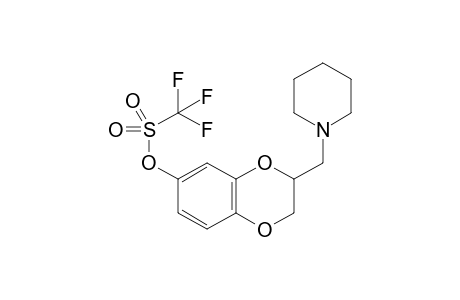 3-(Piperidin-1-ylmethyl)-2,3-dihydro-1,4-benzodioxin-6-yl trifluoromethanesulfonate