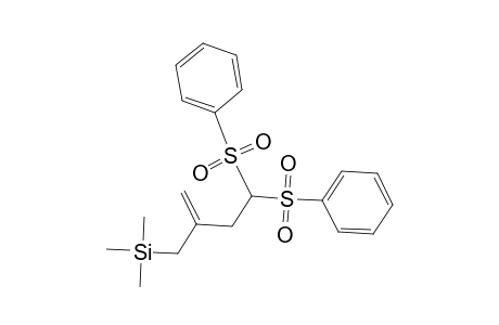Silane, trimethyl[2-methylene-4,4-bis(phenylsulfonyl)butyl]-
