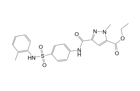 ethyl 1-methyl-3-{[4-(2-toluidinosulfonyl)anilino]carbonyl}-1H-pyrazole-5-carboxylate