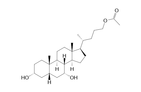 24-(Acetoxy)-3.alpha.,7.alpha.-dihydroxy-5.beta.-cholane