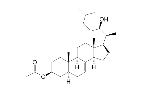(23Z,22R)-3.beta.-Acetoxy-5.alpha.-cholesta-7,23-dien-22-ol
