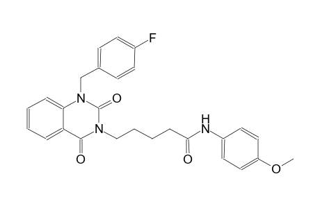 5-(1-(4-fluorobenzyl)-2,4-dioxo-1,4-dihydro-3(2H)-quinazolinyl)-N-(4-methoxyphenyl)pentanamide