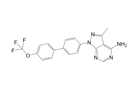 3-Methyl-1-[4'-(trifluoromethoxy)-(1,1'-biphenyl)-4-yl]-1H-pyrazolo[3,4-d]pyrimidin-4-amine