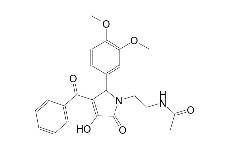 N-{2-[3-benzoyl-2-(3,4-dimethoxyphenyl)-4-hydroxy-5-oxo-2,5-dihydro-1H-pyrrol-1-yl]ethyl}acetamide
