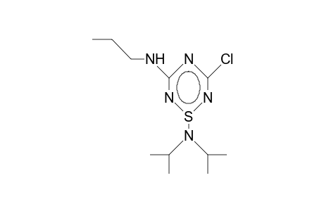 1-Diisopropylamino-3-propylamino-5-chloro-1,2,4,6-thiatriazine