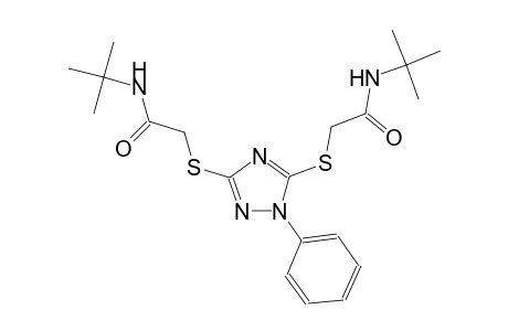 N-(tert-butyl)-2-[(3-{[2-(tert-butylamino)-2-oxoethyl]sulfanyl}-1-phenyl-1H-1,2,4-triazol-5-yl)sulfanyl]acetamide