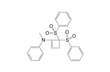 1-(Methylphenylamino)-4,4-bis(phenylsulfonyl)-1-cyclobutene
