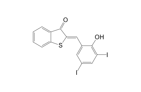 (2Z)-2-(2-hydroxy-3,5-diiodo-benzylidene)benzothiophen-3-one