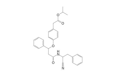 N-(1-Cyano-2-phenylethyl)-3-phenyl-3-[4-[(isopropoxycarbonyl)-methyl]phenoxy]propanamide