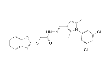 2-(1,3-benzoxazol-2-ylsulfanyl)-N'-{(E)-[1-(3,5-dichlorophenyl)-2,5-dimethyl-1H-pyrrol-3-yl]methylidene}acetohydrazide