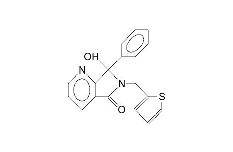 6,7-Dihydro-7-hydroxy-7-phenyl-6-(2-thienyl-methyl)-pyrrolo(3,4-B)pyridin-5-one