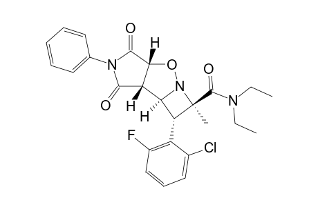 #8B;(+/-)-(3A-A,6-A,7-B,7A-B,7B-A)-7-(2-CHLORO-6-FLUOROPHENYL)-N,N-DIETHYLOCTAHYDRO-6-METHYL-1,3-DIOXO-2-PHENYLAZETO-[1,2-B]-PYRROLO-[3,4-D]-ISOXAZOL-6-CARBOXA