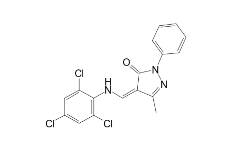 3-Methyl-1-phenyl-4-[(2,4,6-trichloroanilino)methylene]-2-pyrazolin-5-one