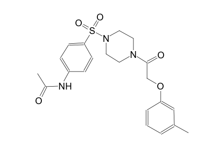acetamide, N-[4-[[4-[2-(3-methylphenoxy)acetyl]-1-piperazinyl]sulfonyl]phenyl]-
