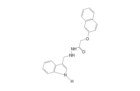 (2-NAPHTHYLOXY)ACETIC ACID, 2-[(INDOL-3-YL)METHYL]HYDRAZIDE